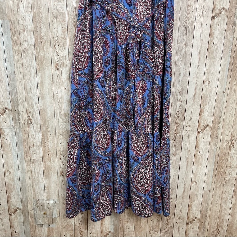 Talbots Paisley Print Tiered Midi Sleeveless Dress Size XL Women - Picture 9 of 11
